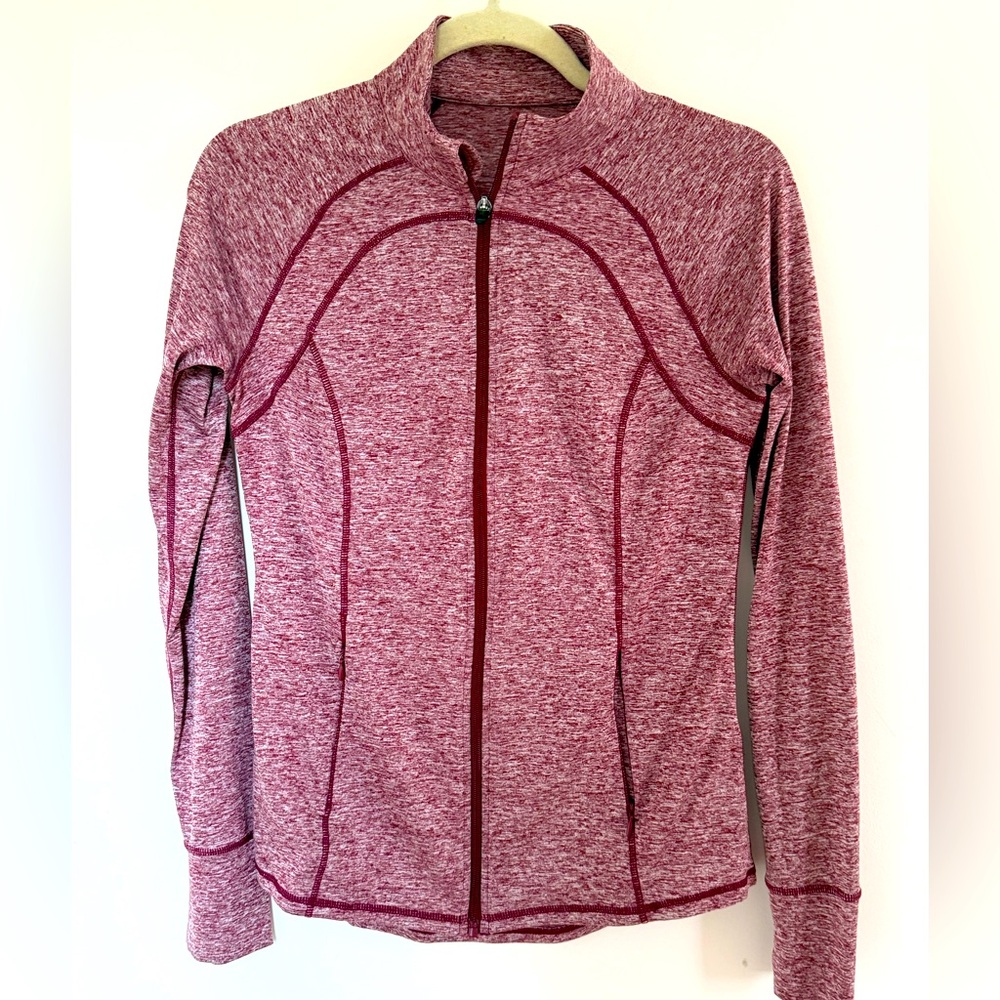 Ideology Maroon Heathered Top